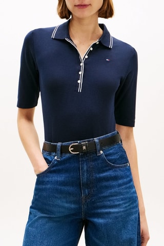 Polo slim - Bleu marine