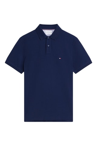 Polo regular en coton biologique - Bleu marine