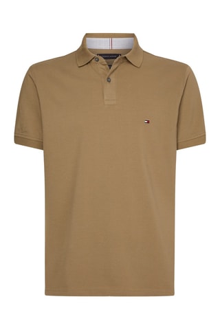 Polo regular en coton biologique - Marron clair
