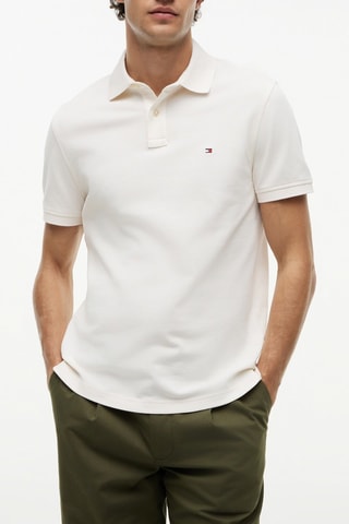 Polo regular en coton biologique - Jaune