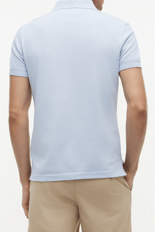 Polo slim en coton biologique - Ciel
