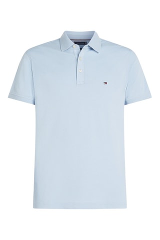 Polo slim en coton biologique - Ciel