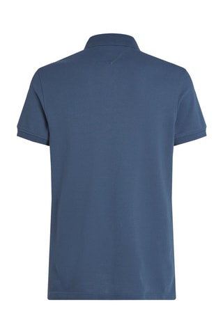 Polo slim en coton biologique - Bleu cobalt