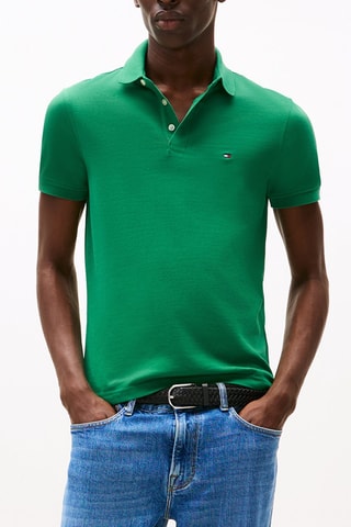 Polo slim en coton biologique - Vert
