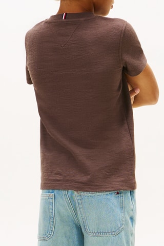 T-shirt en coton biologique - Marron