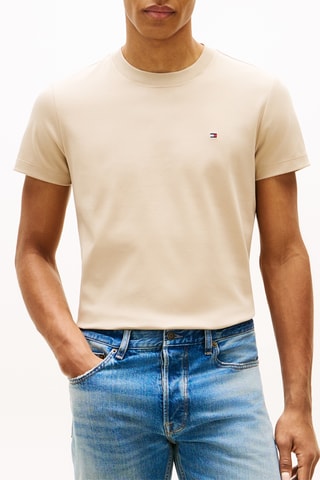 T-shirt slim - Marron clair