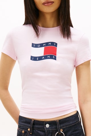 T-shirt slim - Rose poudré