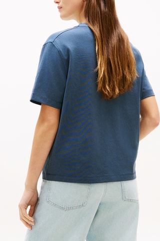 T-shirt relaxed - Bleu marine