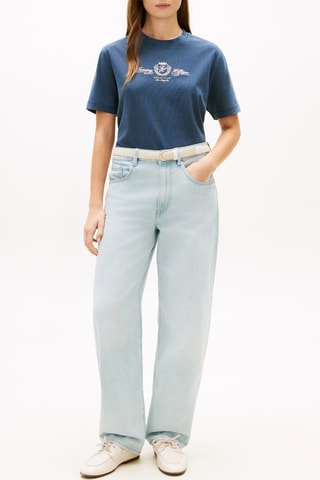 T-shirt relaxed - Bleu marine