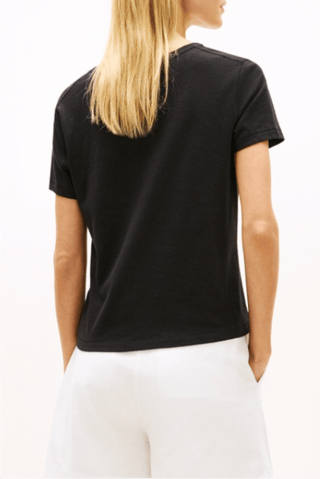 T-shirt en lin - Noir