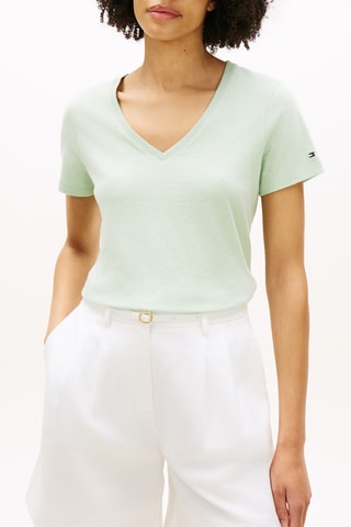 T-shirt en lin - Vert
