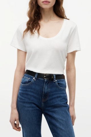 T-shirt en lin - Blanc