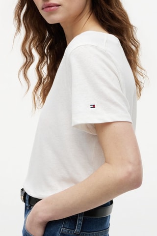 T-shirt en lin - Blanc