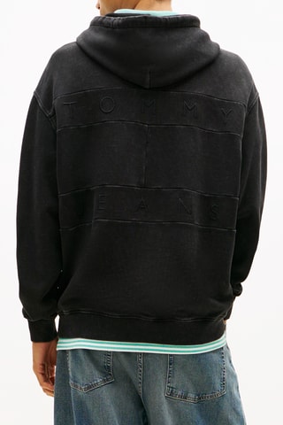 Sweat à capuche relaxed - Noir