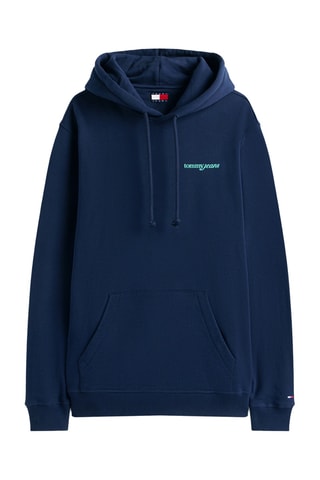 Sweat à capuche regular - Bleu nuit