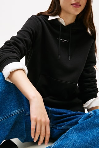 Sweat à capuche regular - Noir