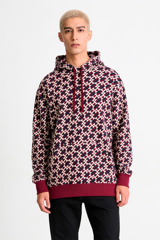Sweat à capuche - Bordeaux