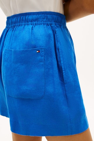 Short en lin - Bleu roi