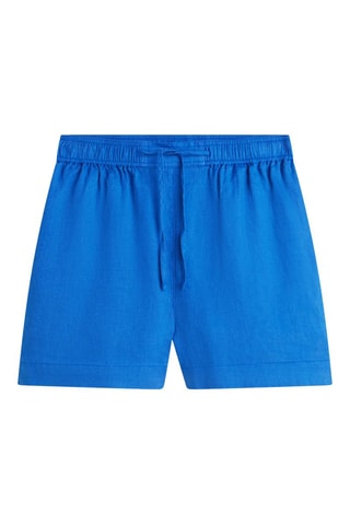 Short en lin - Bleu roi