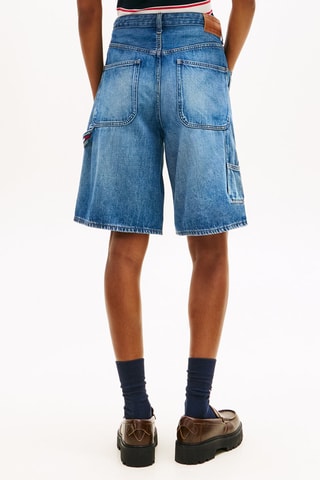 Short loose en jean - Bleu