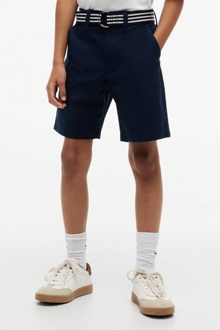 Short loose - Bleu marine et blanc