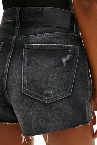 Short en jean - Noir