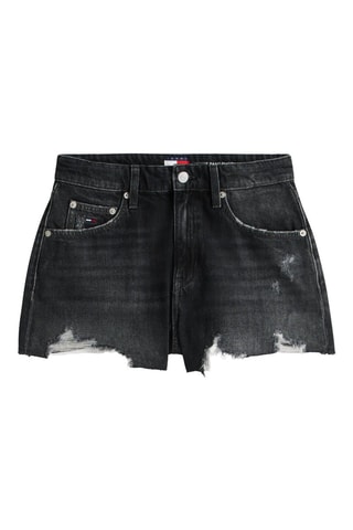 Short en jean - Noir