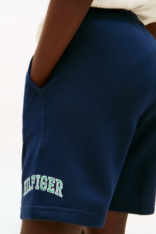 Short wide legs - Bleu nuit et vert clair