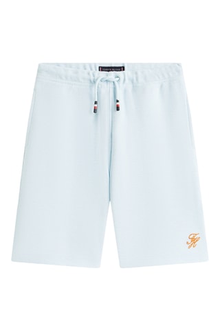Short en jean - Ciel et moutarde
