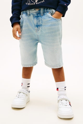 Bermuda straight en jean - Bleu clair