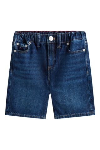 Bermuda straight en jean - Bleu marine