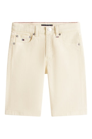 Bermuda relaxed en jean - Ecru