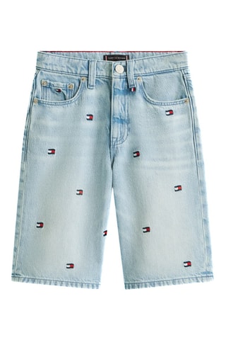 Bermuda loose en jean - Bleu