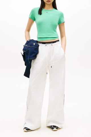 T-shirt slim - Vert