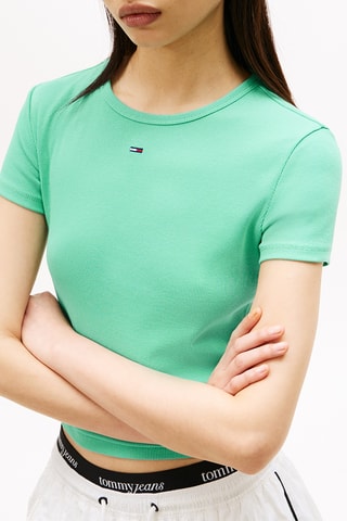 T-shirt slim - Vert