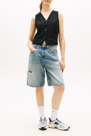 Gilet de costume en lin biologique - Noir