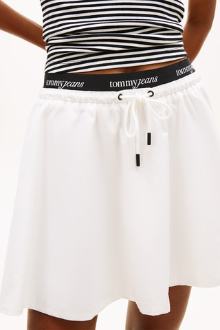 Jupe patineuse taille haute - Ecru