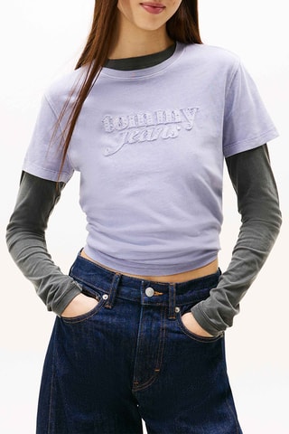 T-shirt regular - Bleu-gris