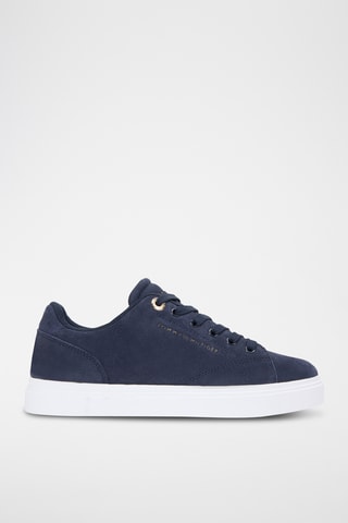 Baskets en nubuck - Bleu marine