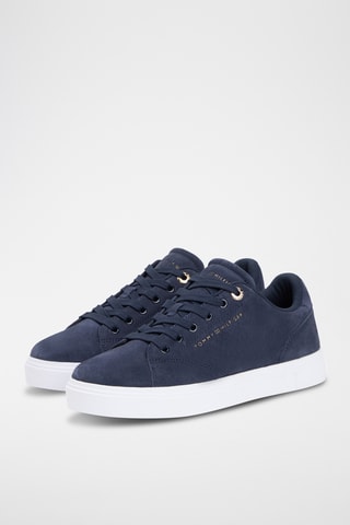 Baskets en nubuck - Bleu marine