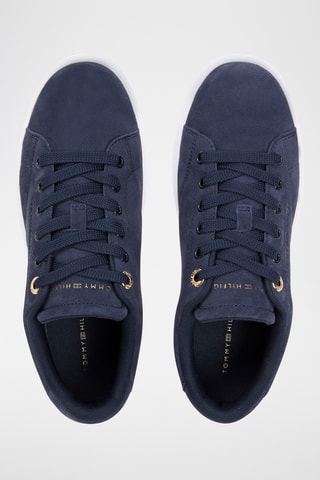 Baskets en nubuck - Bleu marine