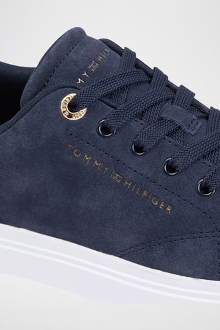 Baskets en nubuck - Bleu marine