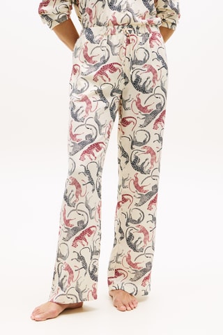 Pantalon de pyjama - Blanc et rouge