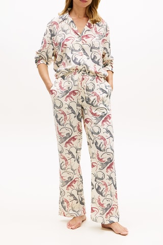 Pantalon de pyjama - Blanc et rouge