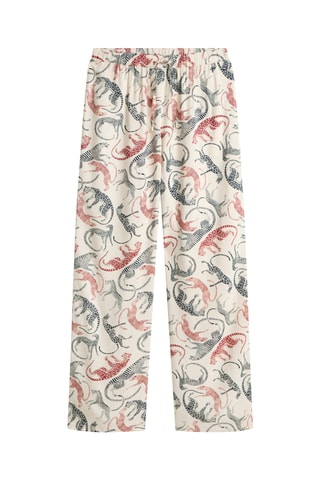 Pantalon de pyjama - Blanc et rouge