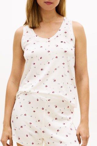 Débardeur de pyjama en coton biologique - Ecru