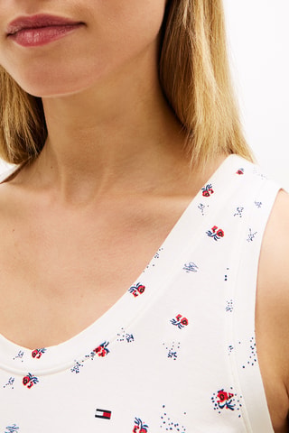Débardeur de pyjama en coton biologique - Ecru