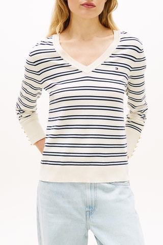Pull en coton biologique - Blanc