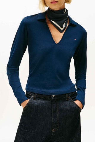 Polo slim - Bleu marine