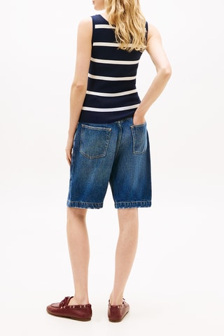 Débardeur en coton biologique - Bleu foncé